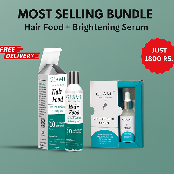 Glami Most Selling Bundle Hair Food + Serum
