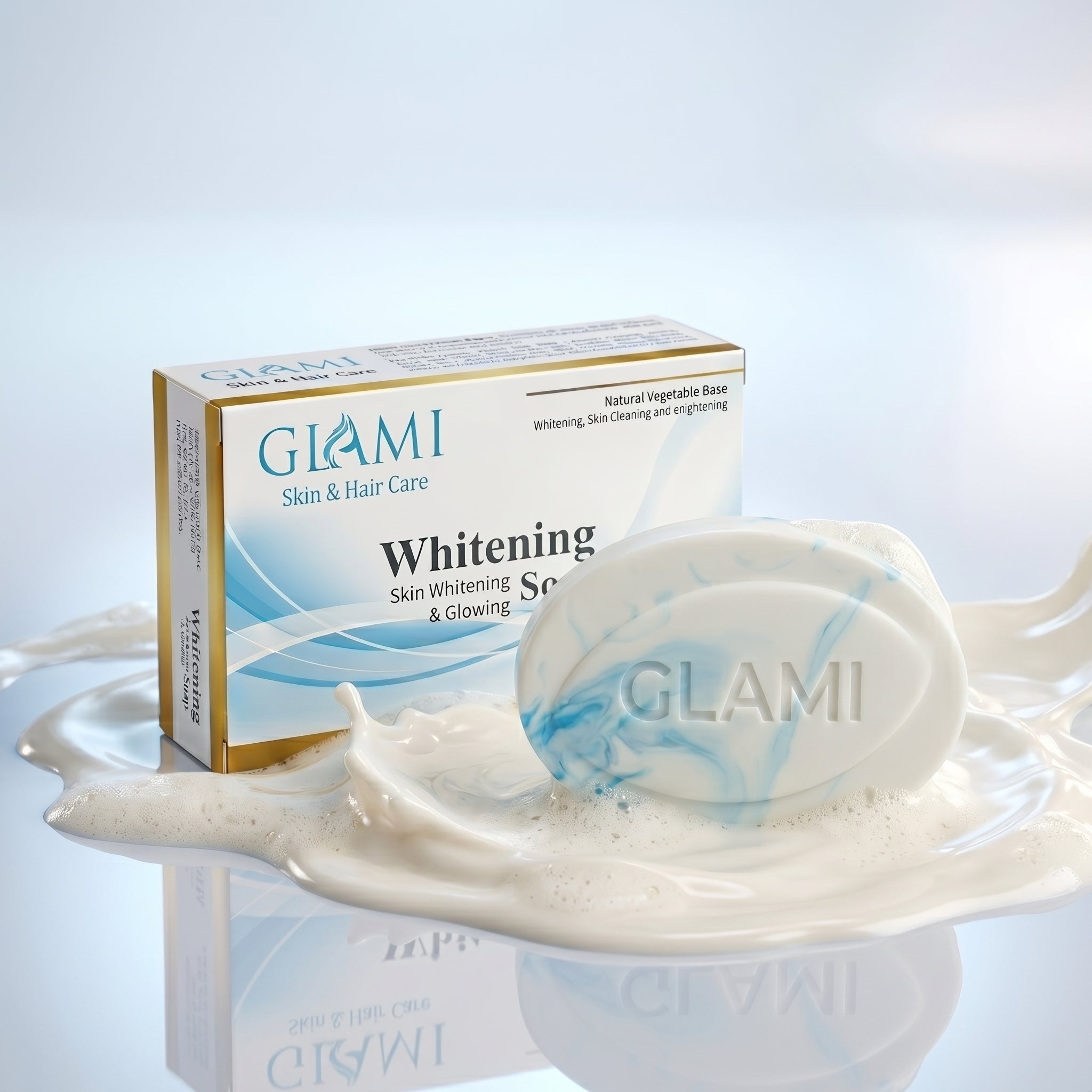 GLAMI Whitening Soap – Brightening &amp; Deep Cleansing Glow Bar