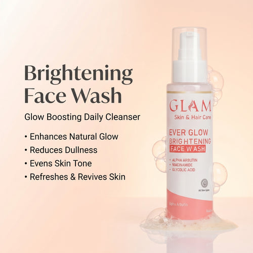 Ever Glow Brightening Face Wash – Skin Whitening &amp; Radiance Boost Cleanser