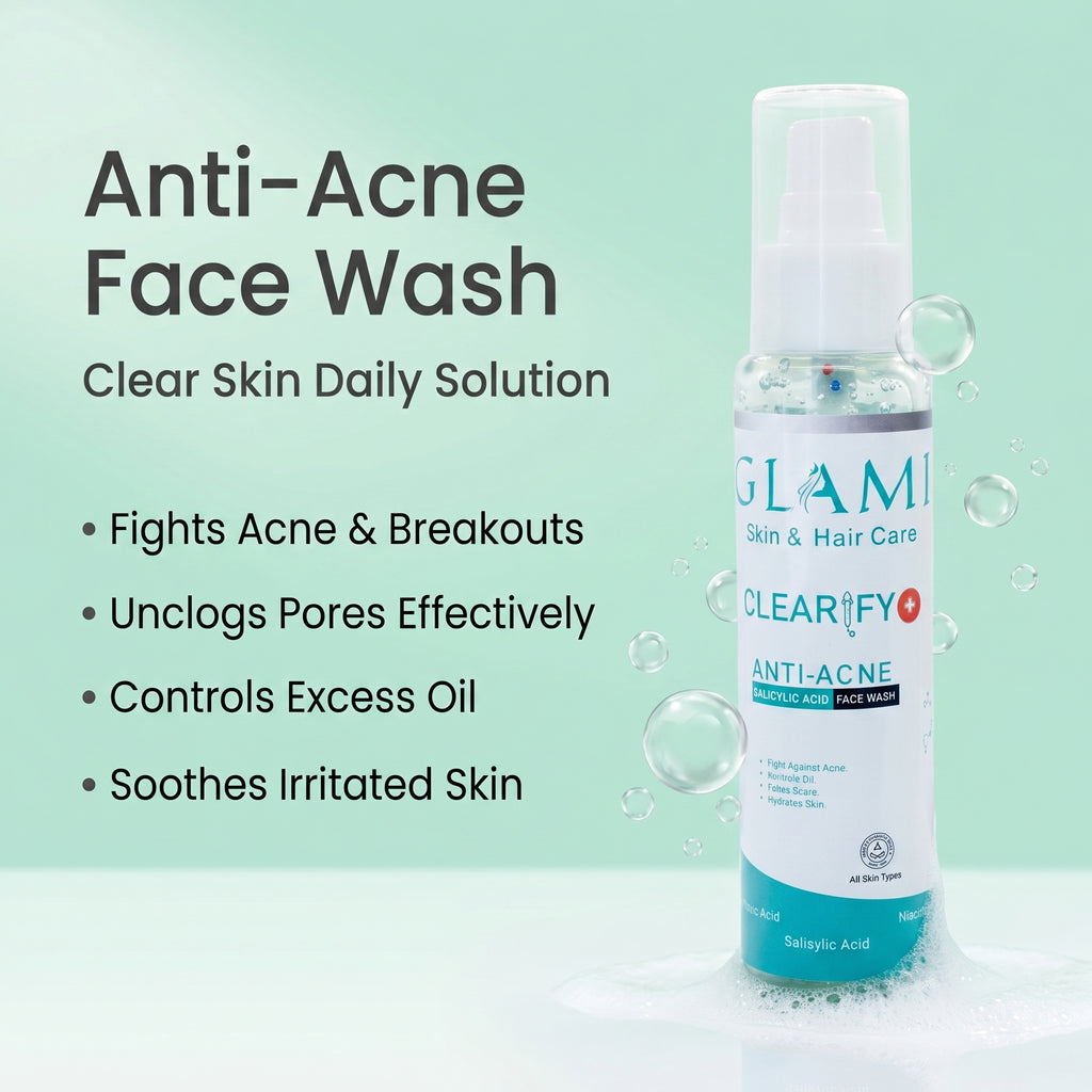 Clearify Anti-Acne Face Wash – Salicylic Acid Deep Cleansing Formula