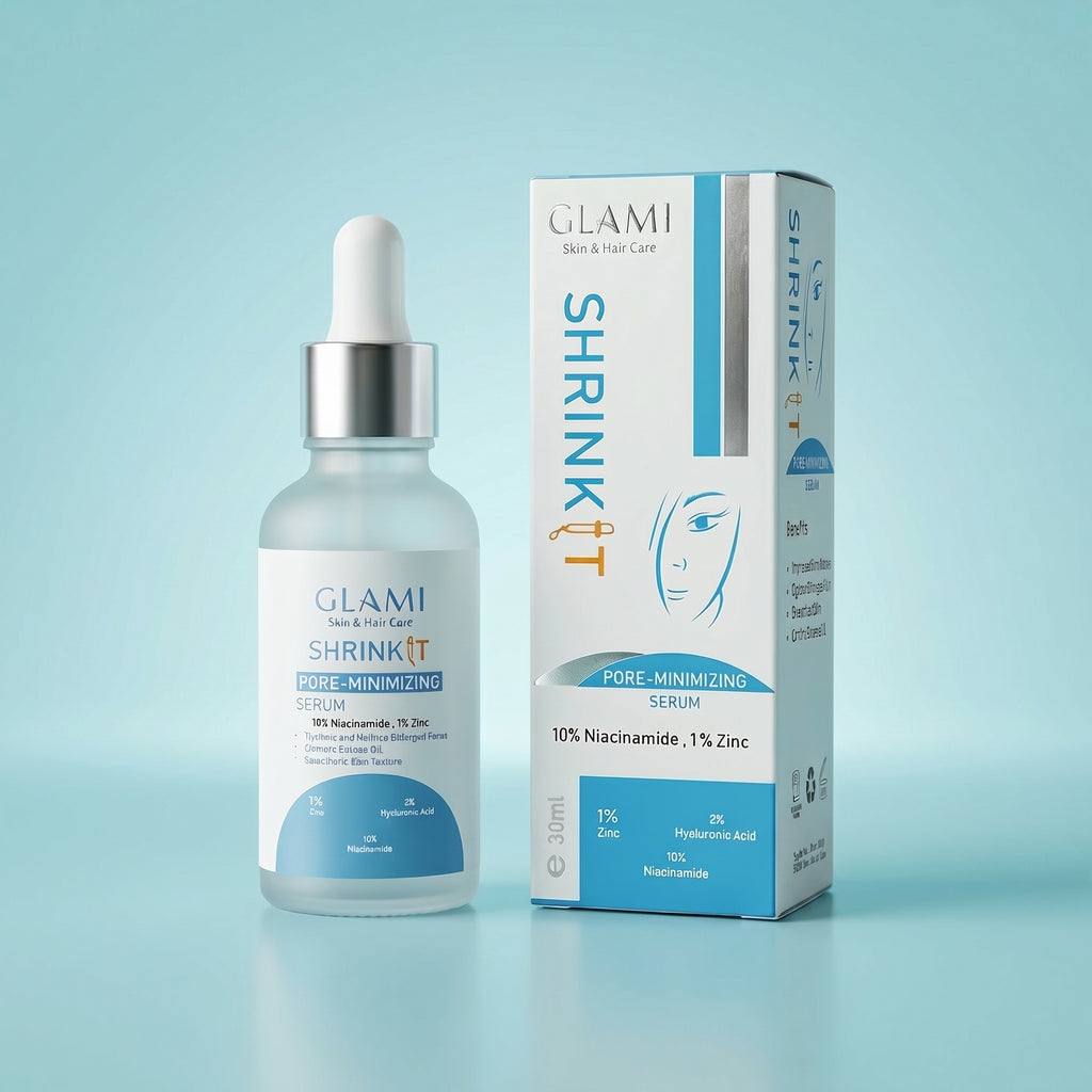GLAMI Shrink It Serum 30ml – Niacinamide 10% + Zinc 1% Pore Refining Formula