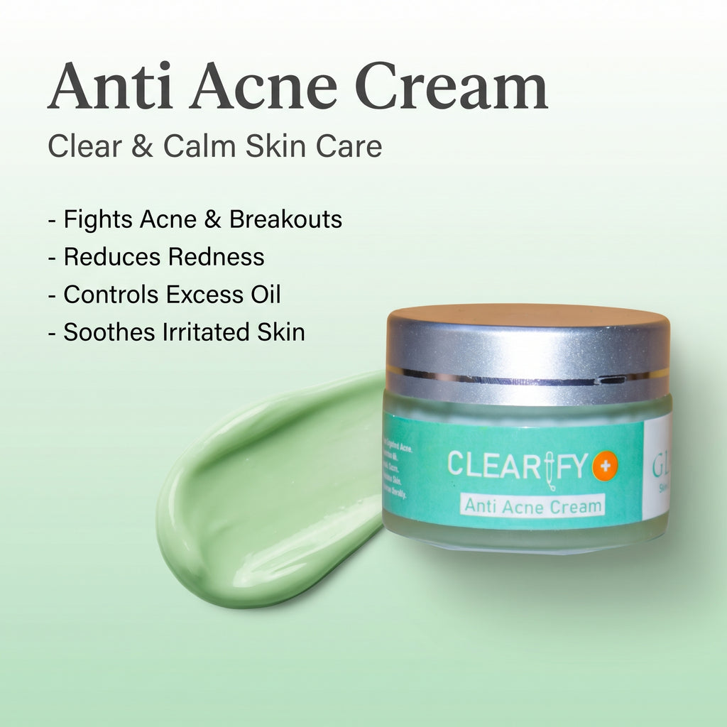 GLAMI Clearify+ Anti Acne Cream – Oil Control & Clear Skin Formula