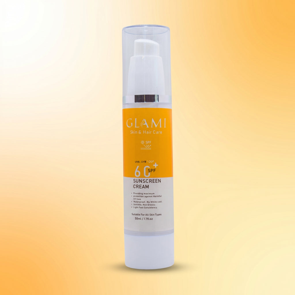 GLAMI Sunscreen SPF 60+ – Broad Spectrum UV Protection &amp; Lightweight Daily Shield