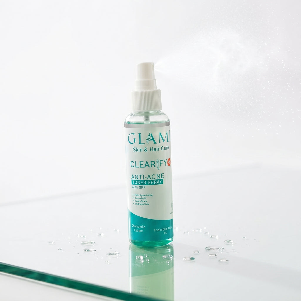 GLAMI Clearify+ Toner Spray SPF – Oil Control, Pore Refining &amp; UV Protection Mist