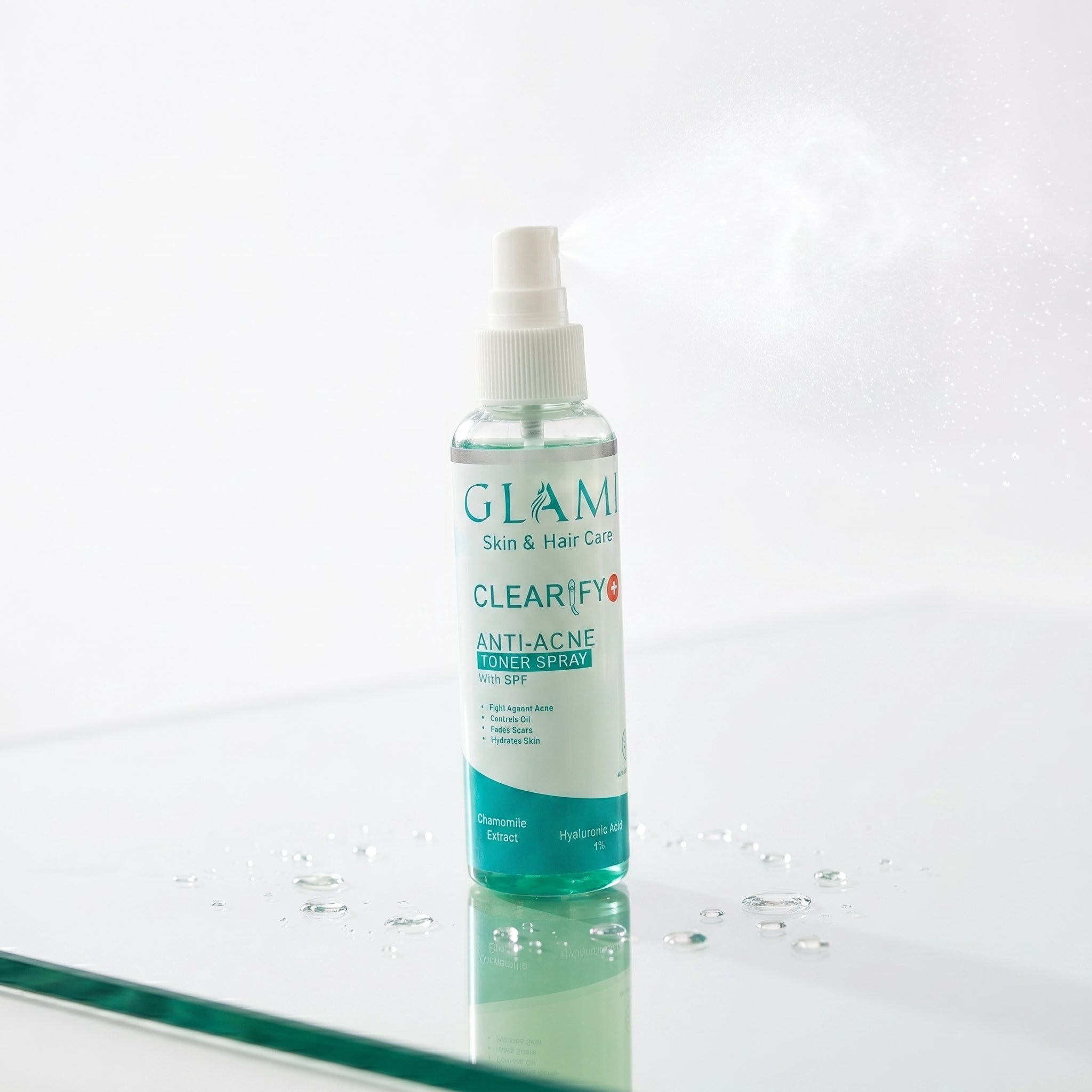 GLAMI Clearify+ Toner Spray SPF – Oil Control, Pore Refining &amp; UV Protection Mist