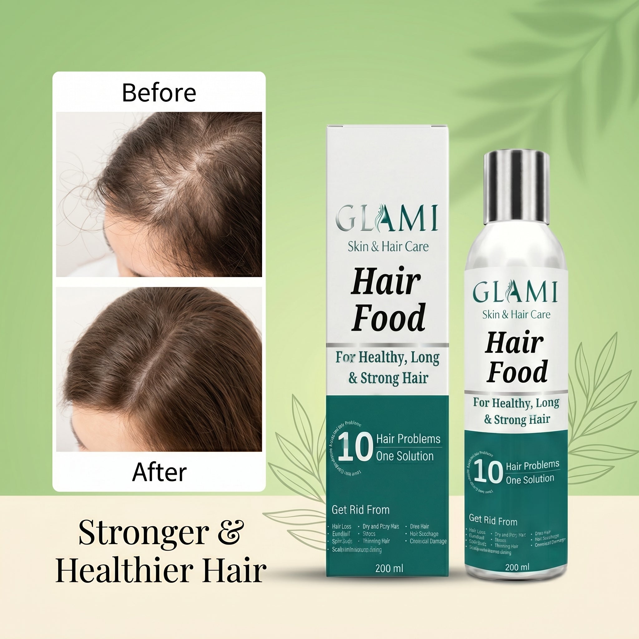 GLAMI Hair Food Organic Hair Oil – Anti Hair Fall, Dandruff Control &amp; Hair Growth Therapy